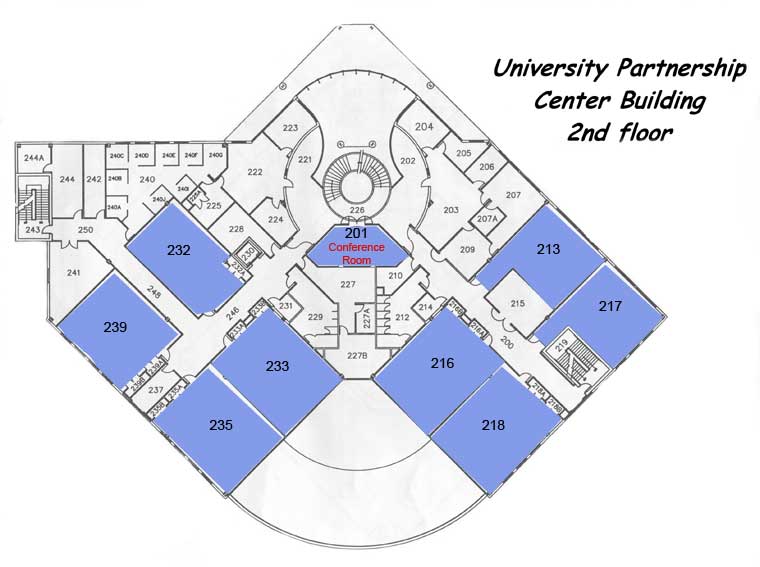 UPC Second Floor Building Map