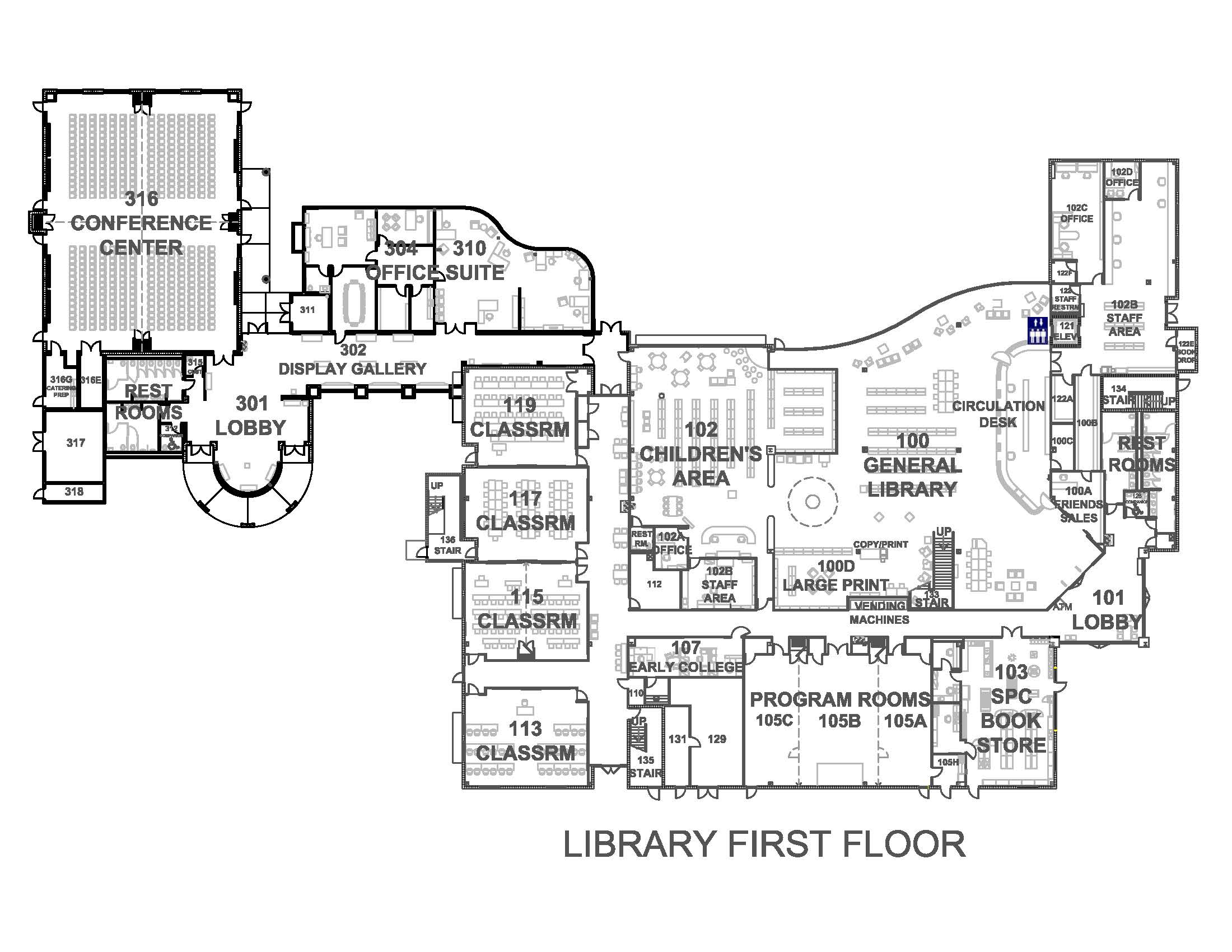 library first floor